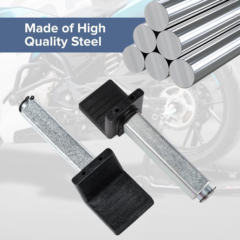 Donext Spool Lift Stand Attachments for Rear Sportbike Motorcycle Stands (Attachment ONLY), L-Shaped Adapter 1 Pair - Image 3